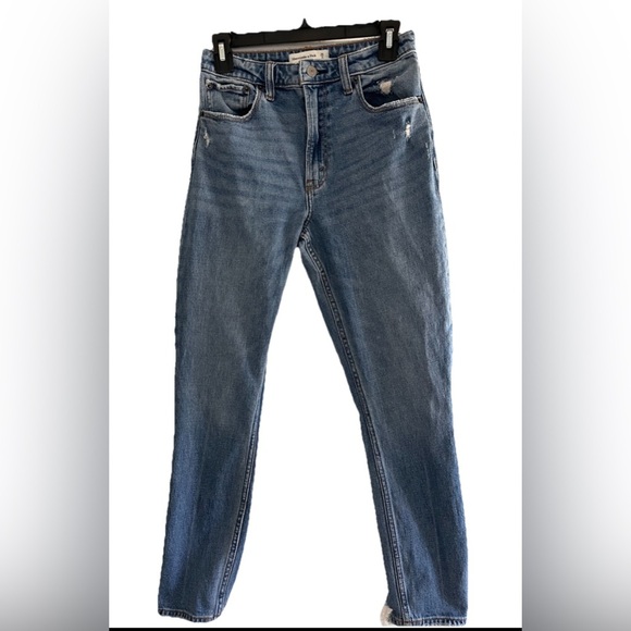 A&F ABERCROMBIE & FITCH The Skinny High Rise Curve Love Jeans Size 26/2R - Picture 1 of 7
